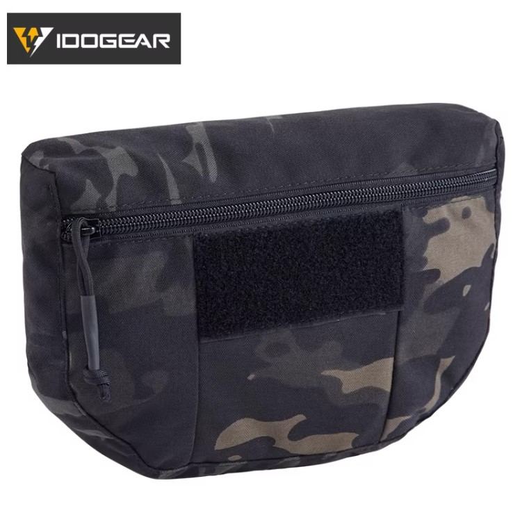 IDOGEAR - Hook and Loop Camo Tactical Vest Carrying Kit Bag Dump Pouch & Drop Pouch 