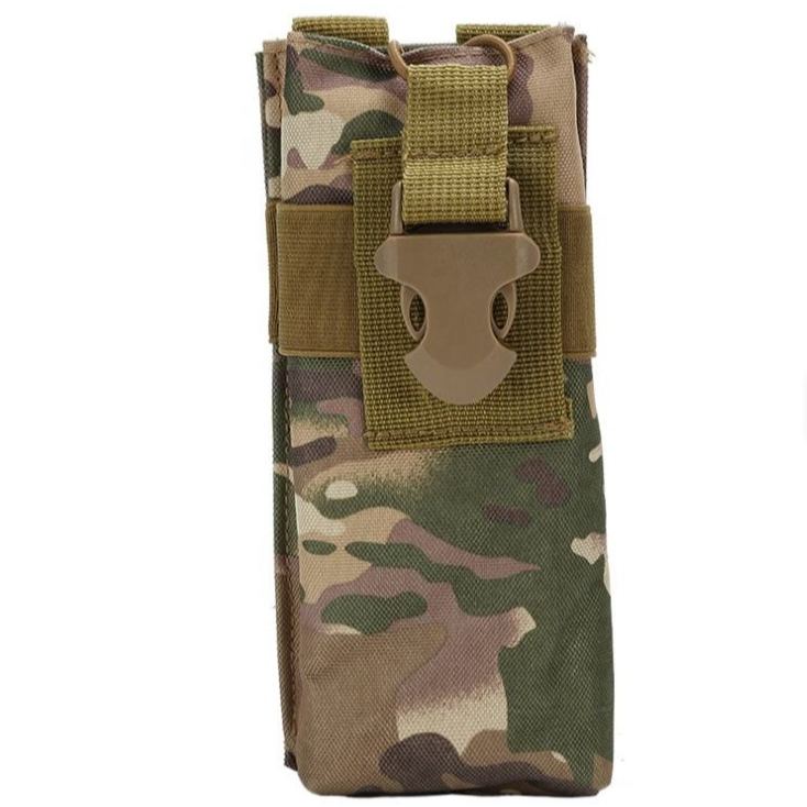 Black Stealth - Tall Bottle Molle Pouch V5