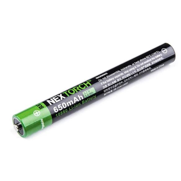 NEXTORCH 10880 650mAh Li-ion Battery | USB-C Rechargeable