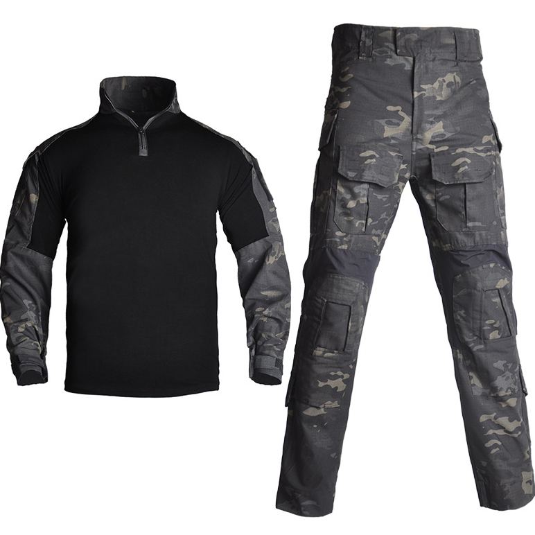 Black Stealth - Gen 3 Combat Uniform Set Multicam Black
