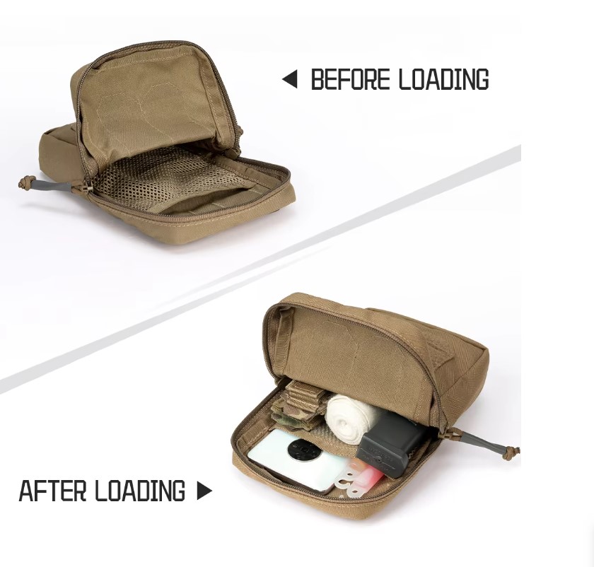 IDOGEAR - Molle Utility Organiser Pouch Vertical