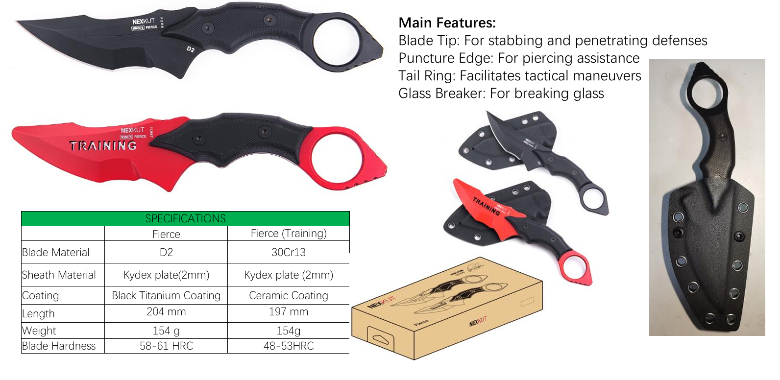 Netorch - Maghat Tactical Knife- NEXKUT-Fierce