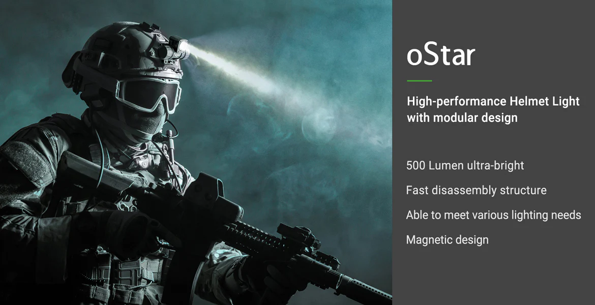 Nextorch - oStar Multi-function Tactical Helmet Headlamp
