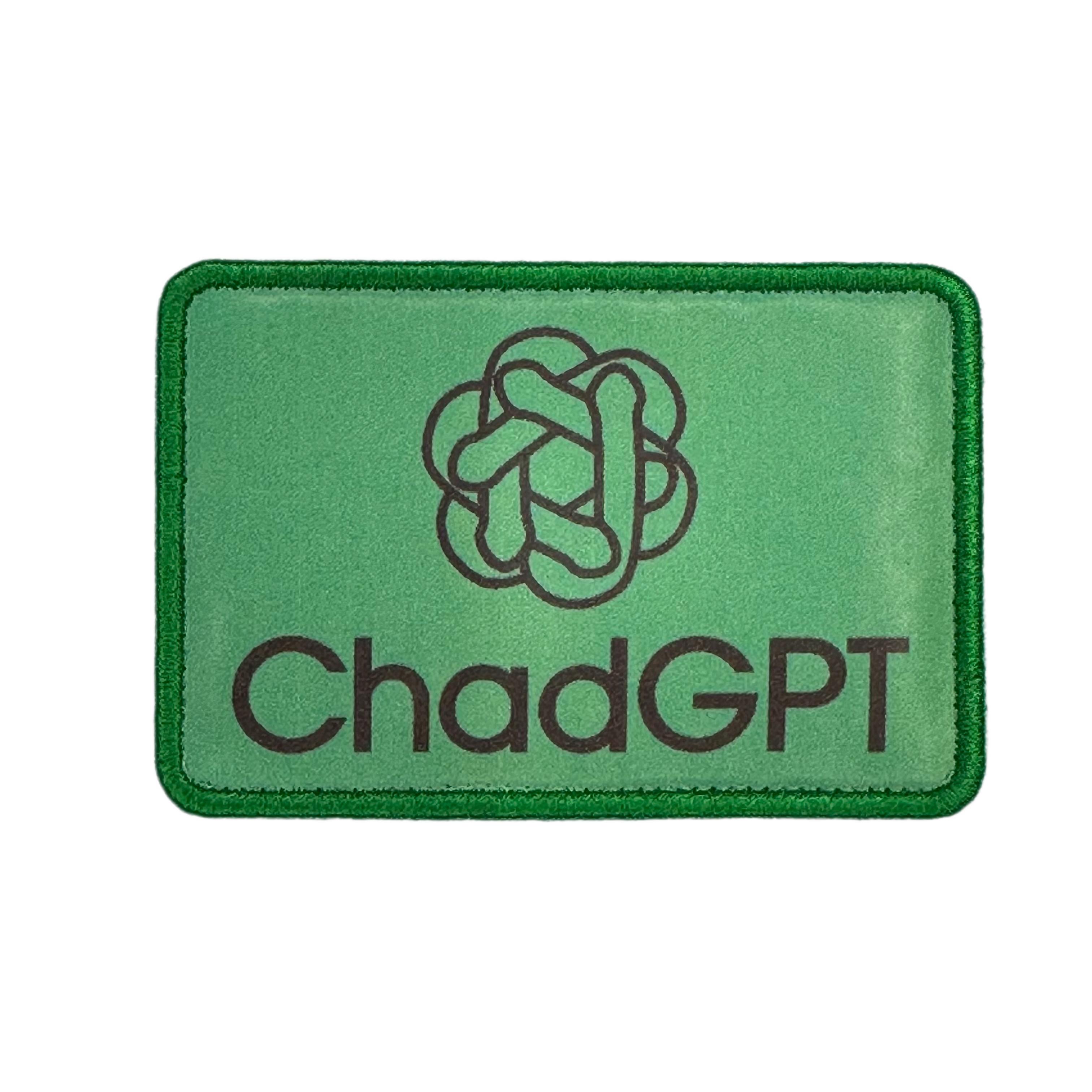 Printed Morale Patches - ChadGPT (ChatGPT) Velcro Morale Patch