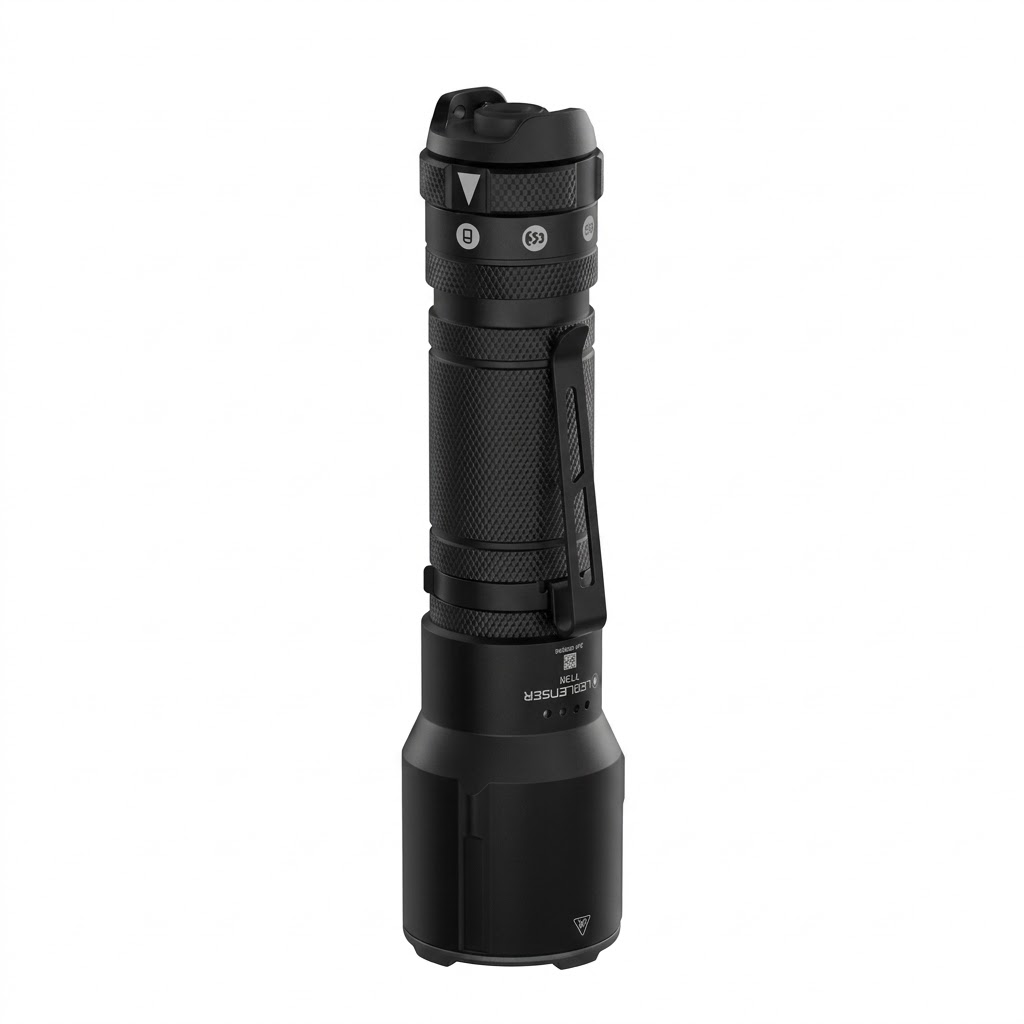 Ledlenser - TT3R Professional Tactical Flashlight | 1900 Lumens Dual-Beam with Red & Blue Light