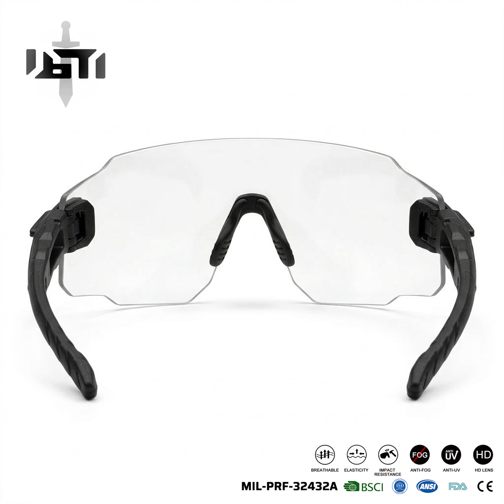 Black Stealth - Ballistic Shooting / Operations Safety Glasses (Asian Fit) GEN 2