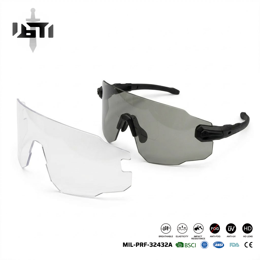 Black Stealth - Ballistic Shooting / Operations Safety Glasses (Asian Fit) GEN 2