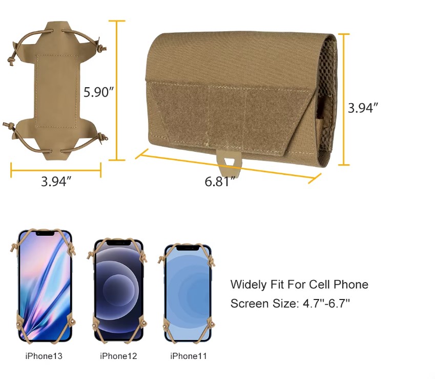 IDOGEAR - Universal Phone Molle Vest Mount