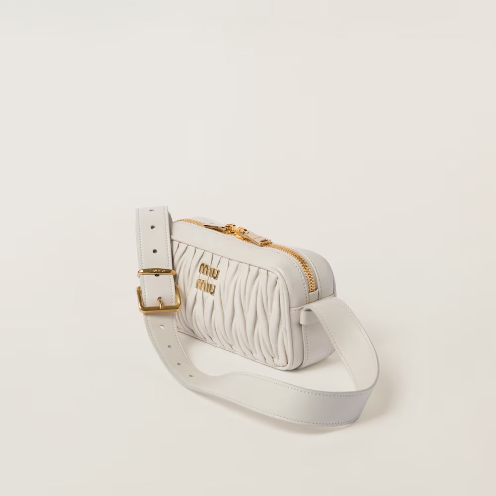 Matelassé nappa leather shoulder bag