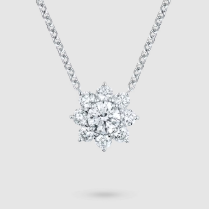 Sunflower Medium Diamond Pendant