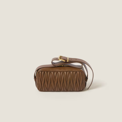 Matelassé nappa leather shoulder bag