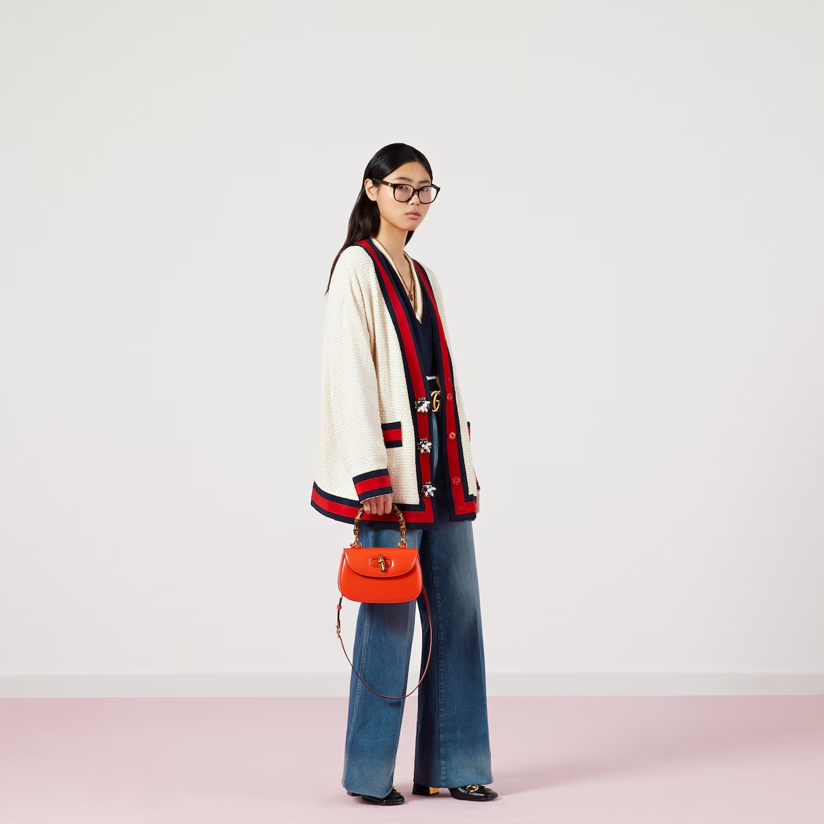 GUCCI BAMBOO 1947 SMALL TOP HANDLE BAG