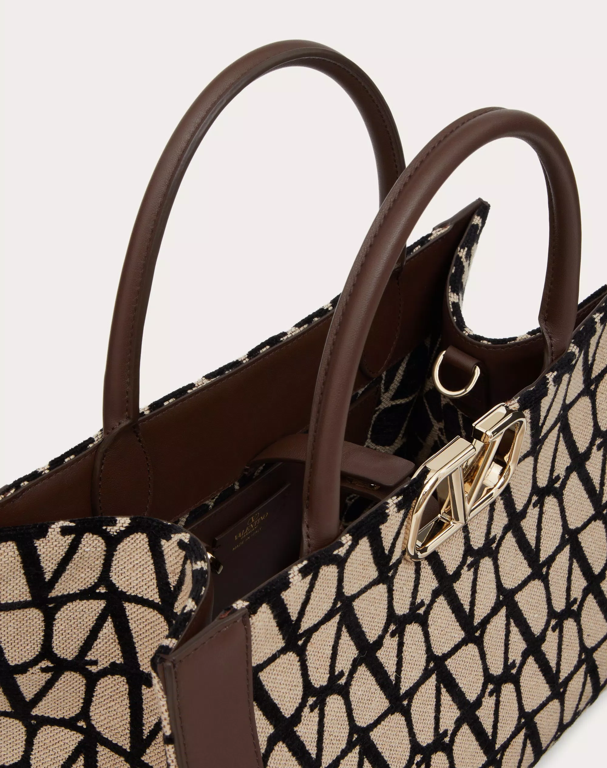 MEDIUM VLOGO SIGNATURE TOILE ICONOGRAPHE HANDBAG