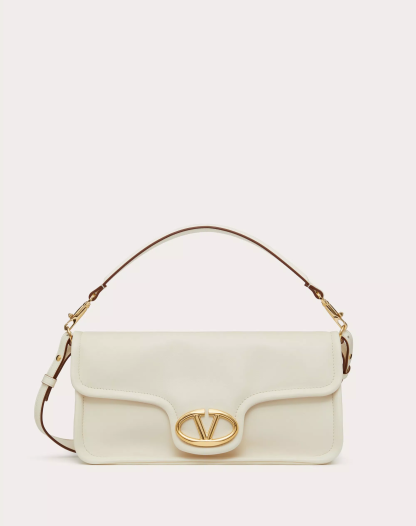 VALENTINO GARAVANI NAPPA LEATHER SHOULDER BAG