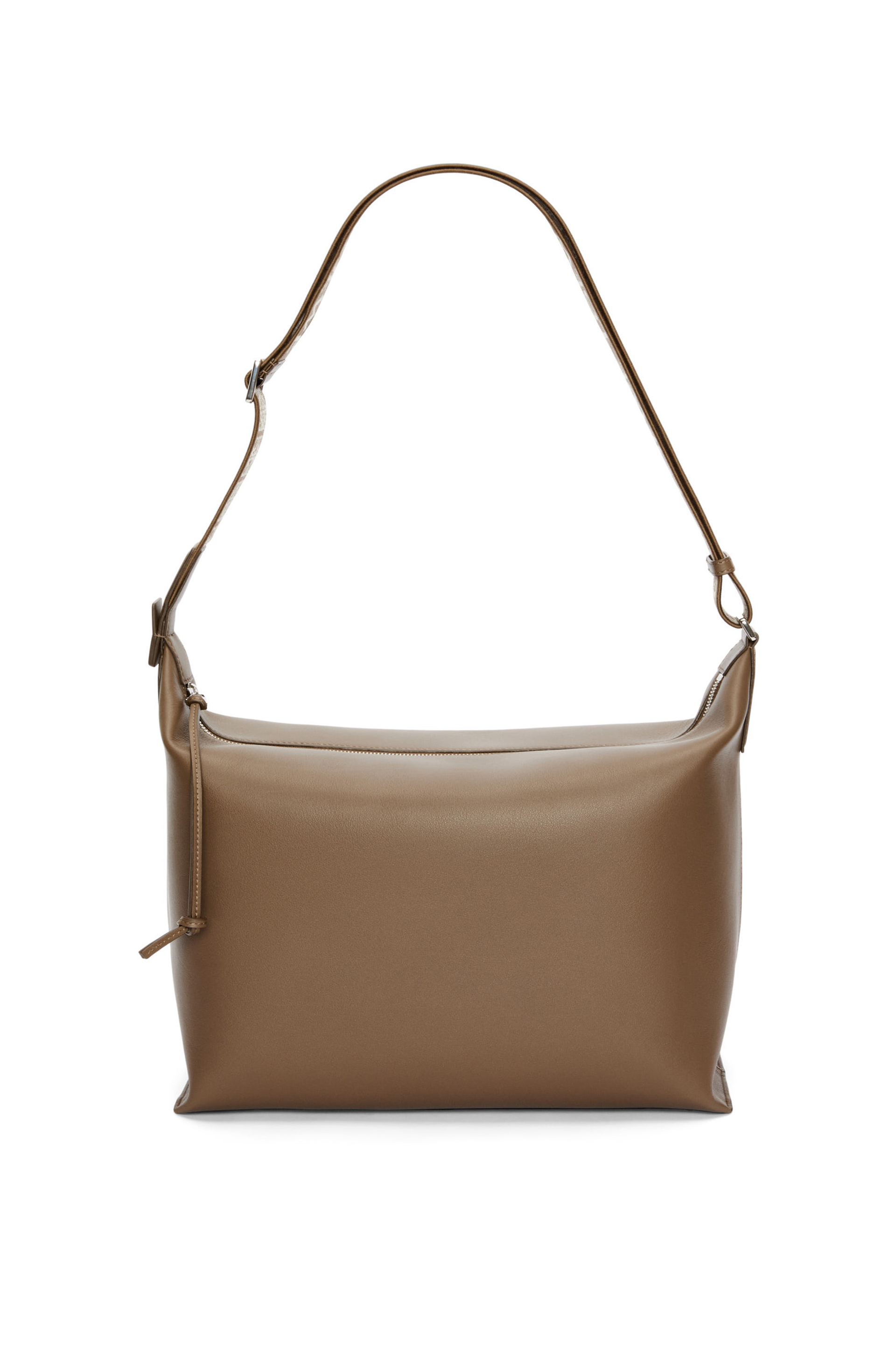 Cubi Crossbody bag in supple smooth calfskin and jacquard