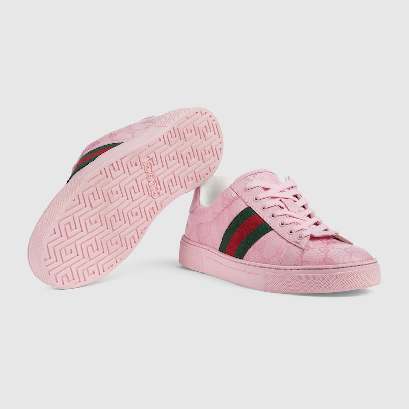 WOMEN'S GUCCI ACE SNEAKER WITH WEB