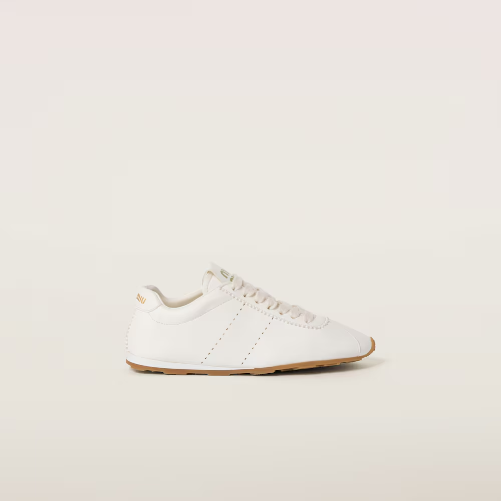 Plume nappa leather sneakers
