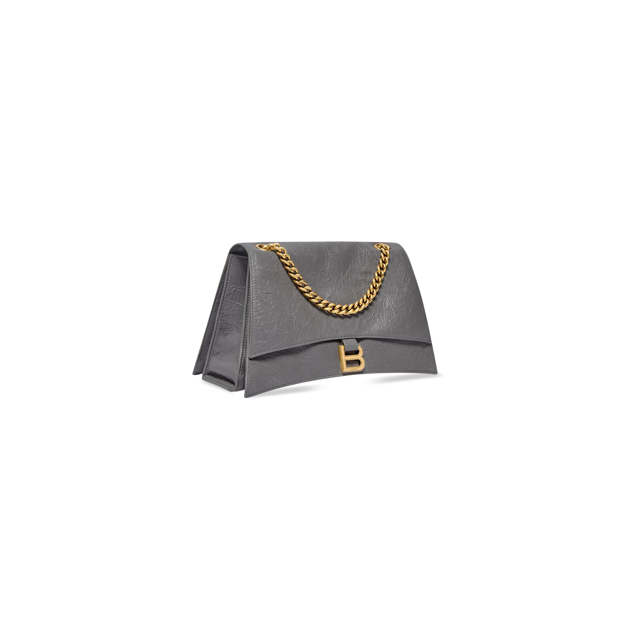 WOMEN'S CRUSH MEDIUM CHAIN BAG IN DARK GREY