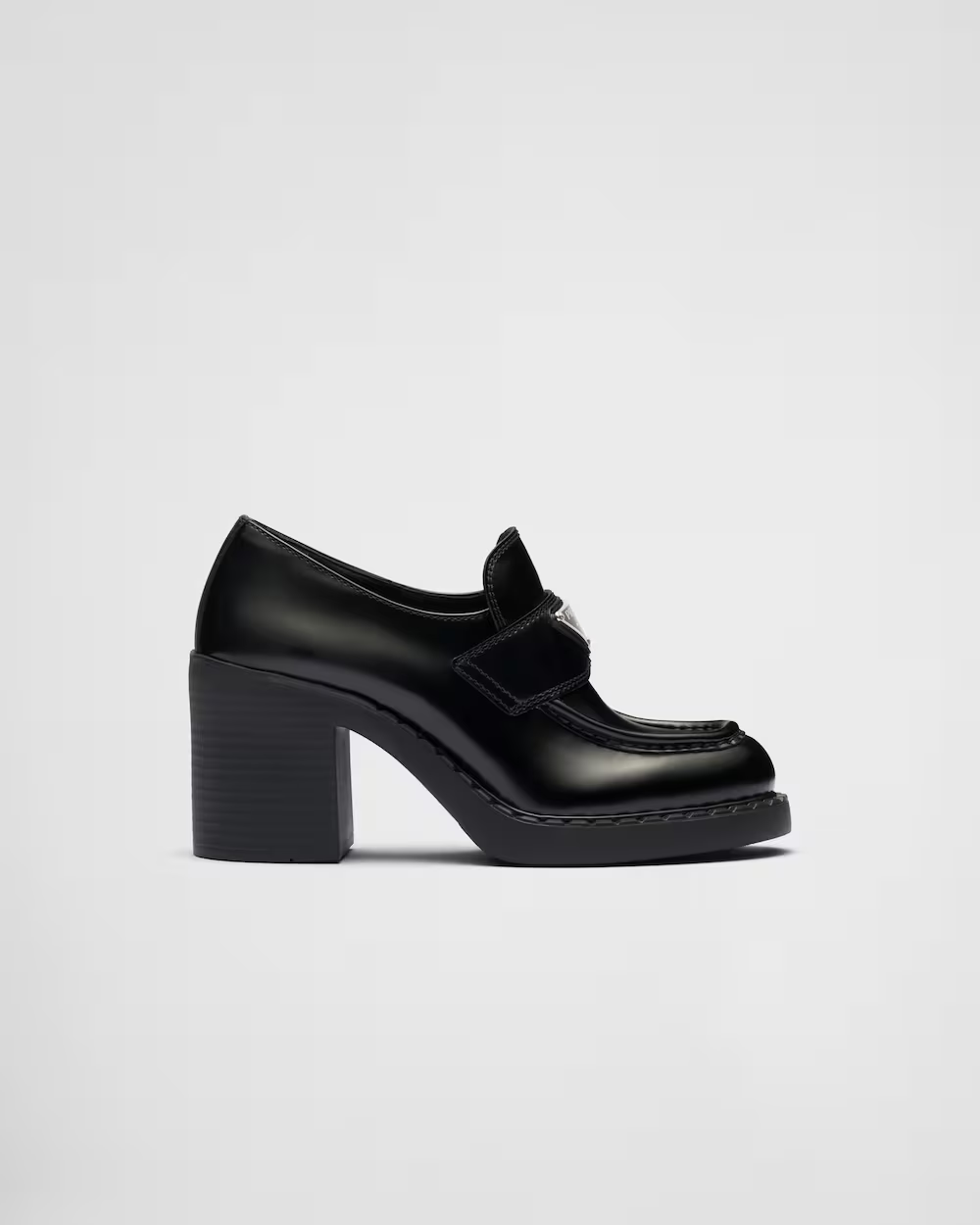 Chocolate brushed leather loafers