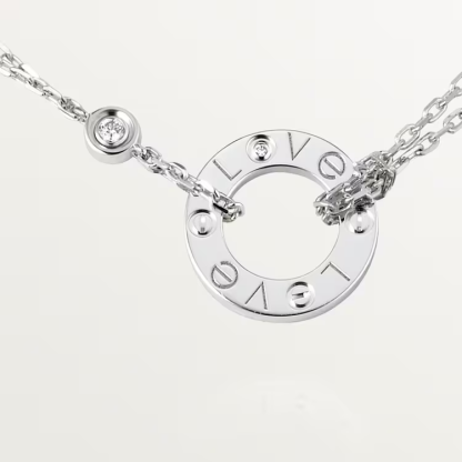 LOVE NECKLACE, 2 DIAMONDS