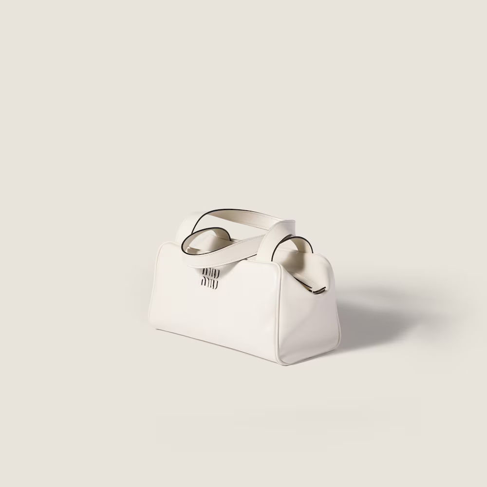 Leather top-handle bag