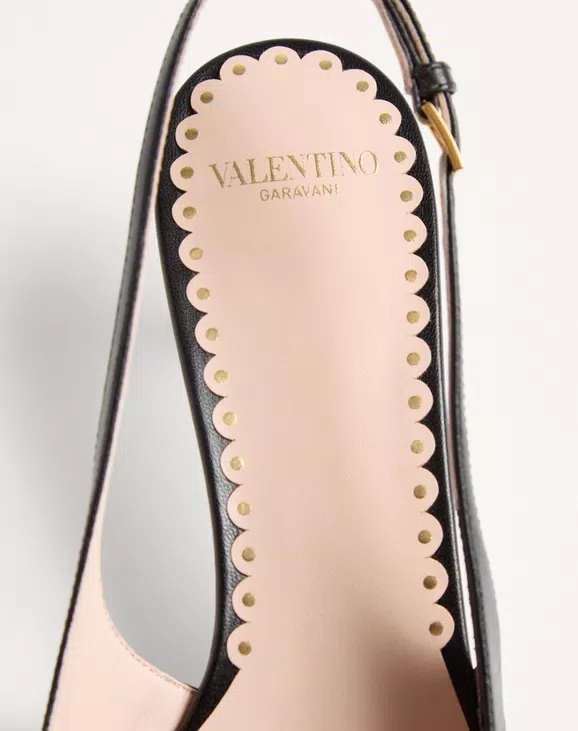 Bepointy Slingback Pump In Patent Leather And Kidskin 45Mm