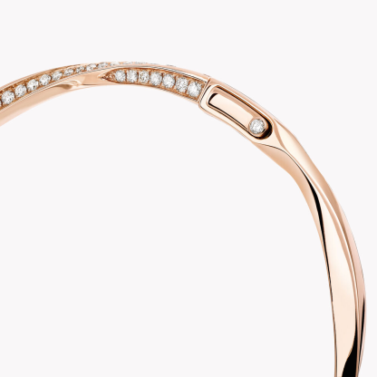 Spiral Pavé Diamond Bangle