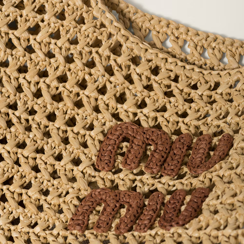 Woven fabric hobo bag