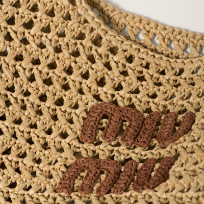 Woven fabric hobo bag
