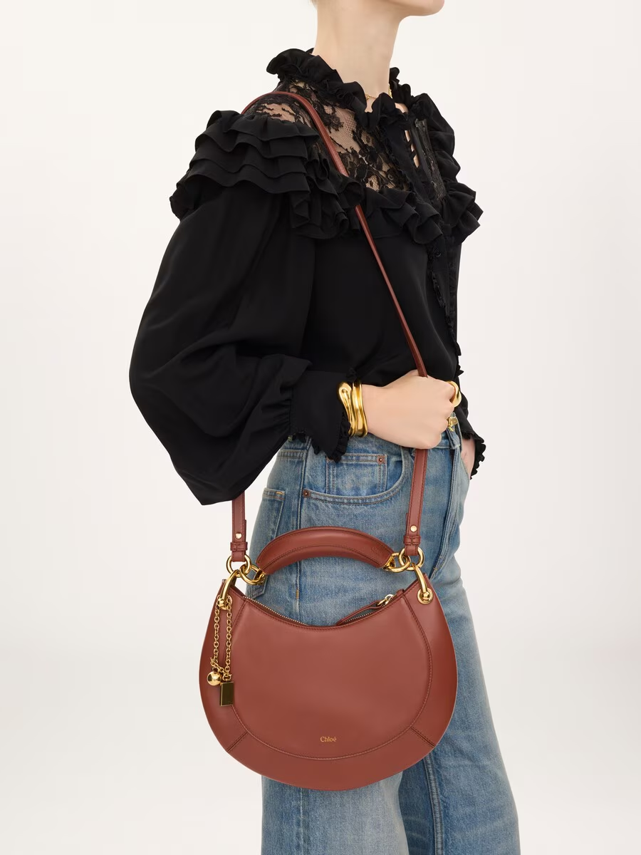 Small Chloé Banana zipped hobo in soft leather