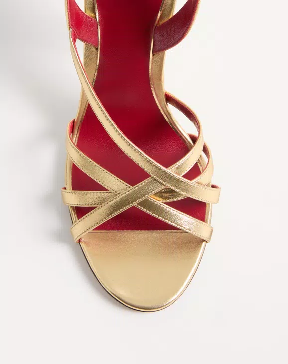 Fetishique Sandal In Laminated Nappa 105Mm
