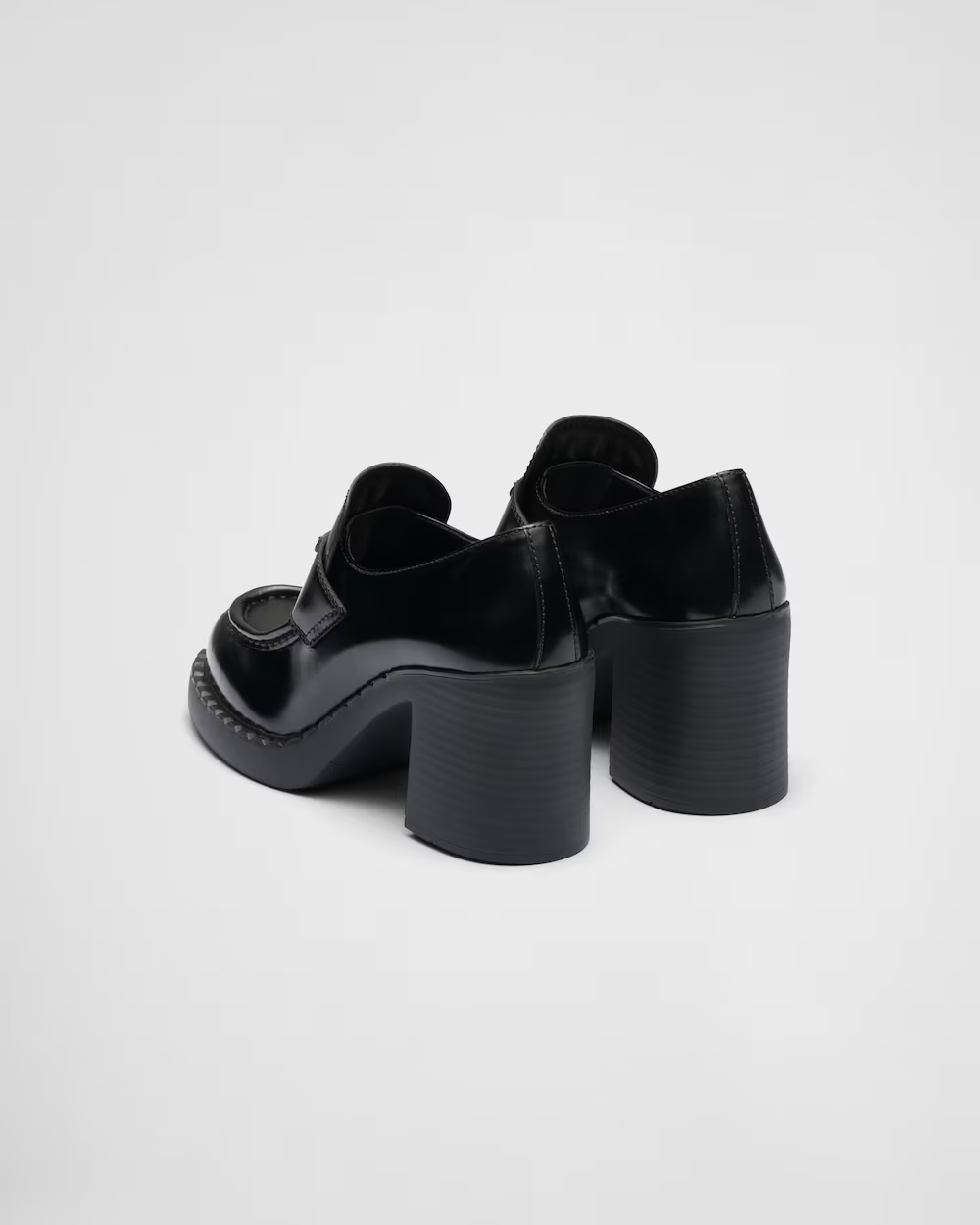 Chocolate brushed leather loafers