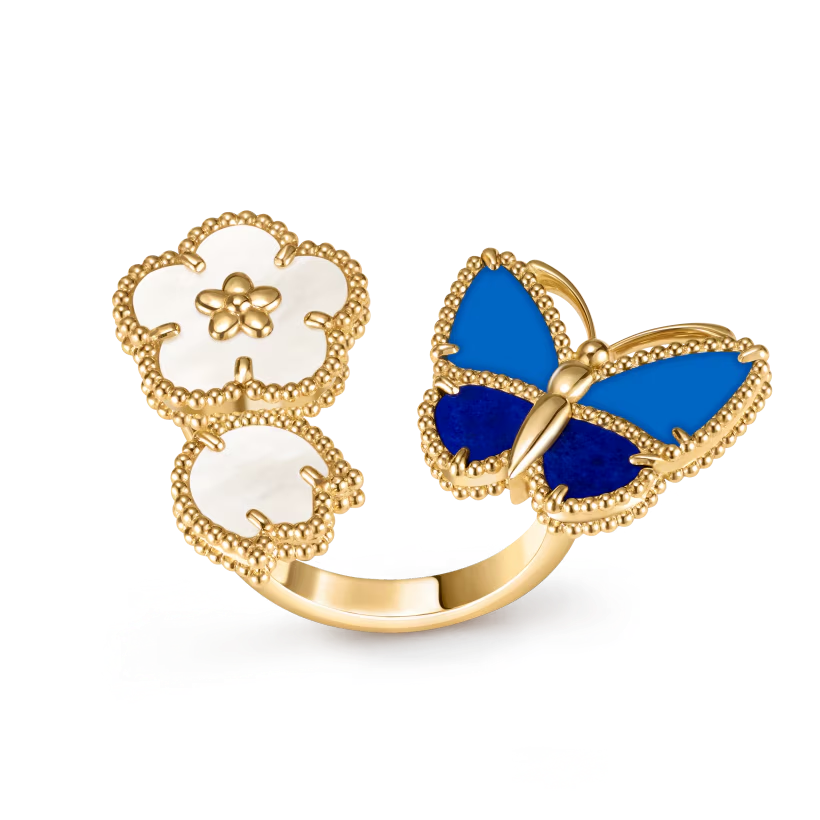 Lucky Spring Butterfly Between the Finger ring