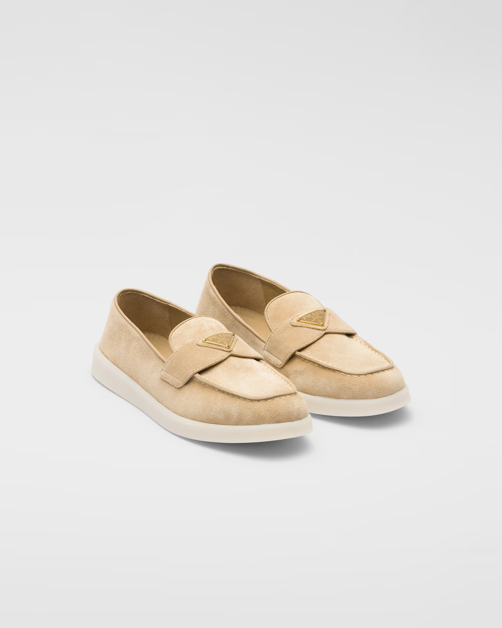 Suede leather loafers