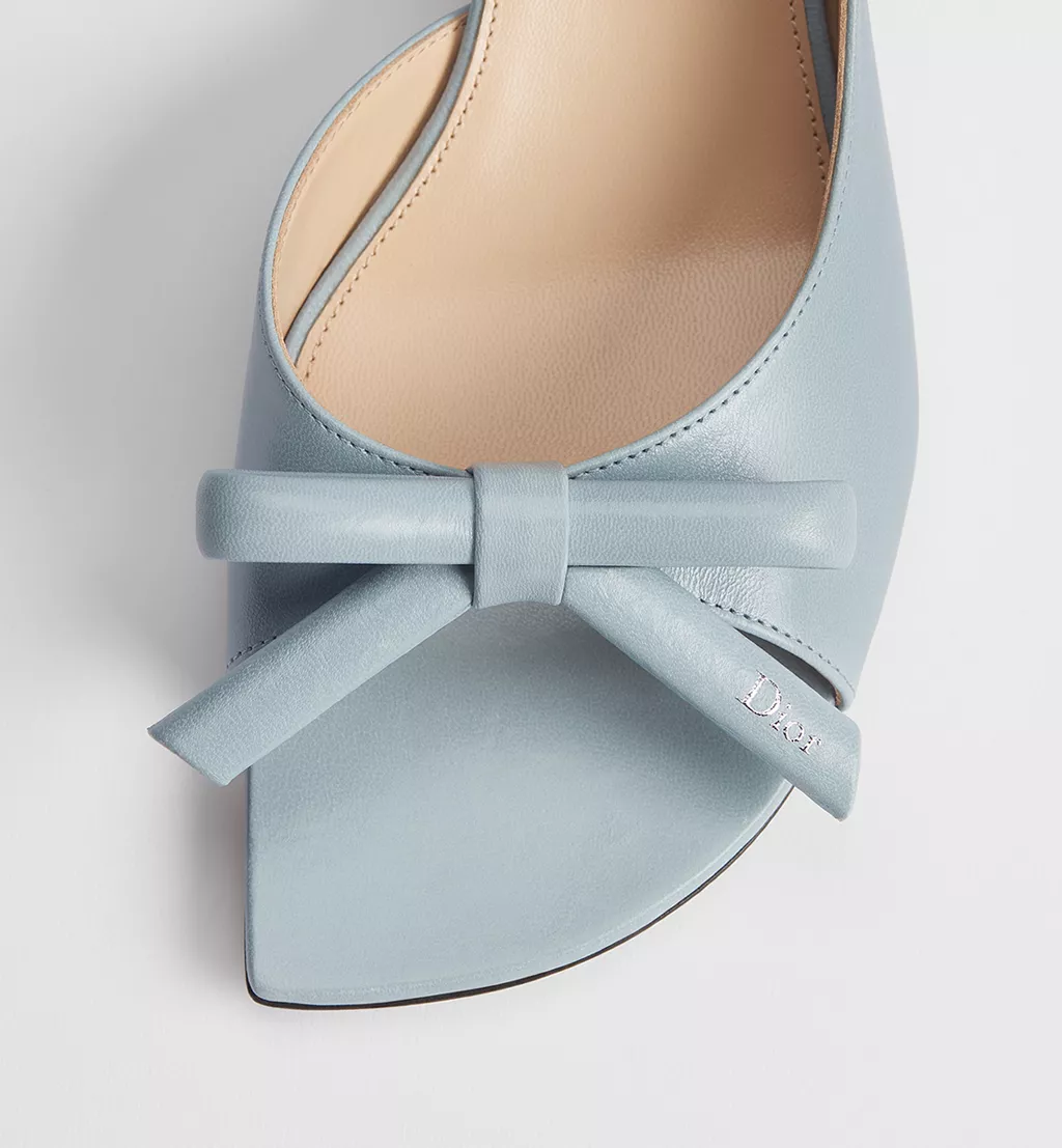 Dior Bow Heeled Slingback Sandal