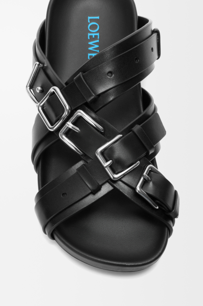 Type Fussbett sandal in vegetable-tanned calfskin