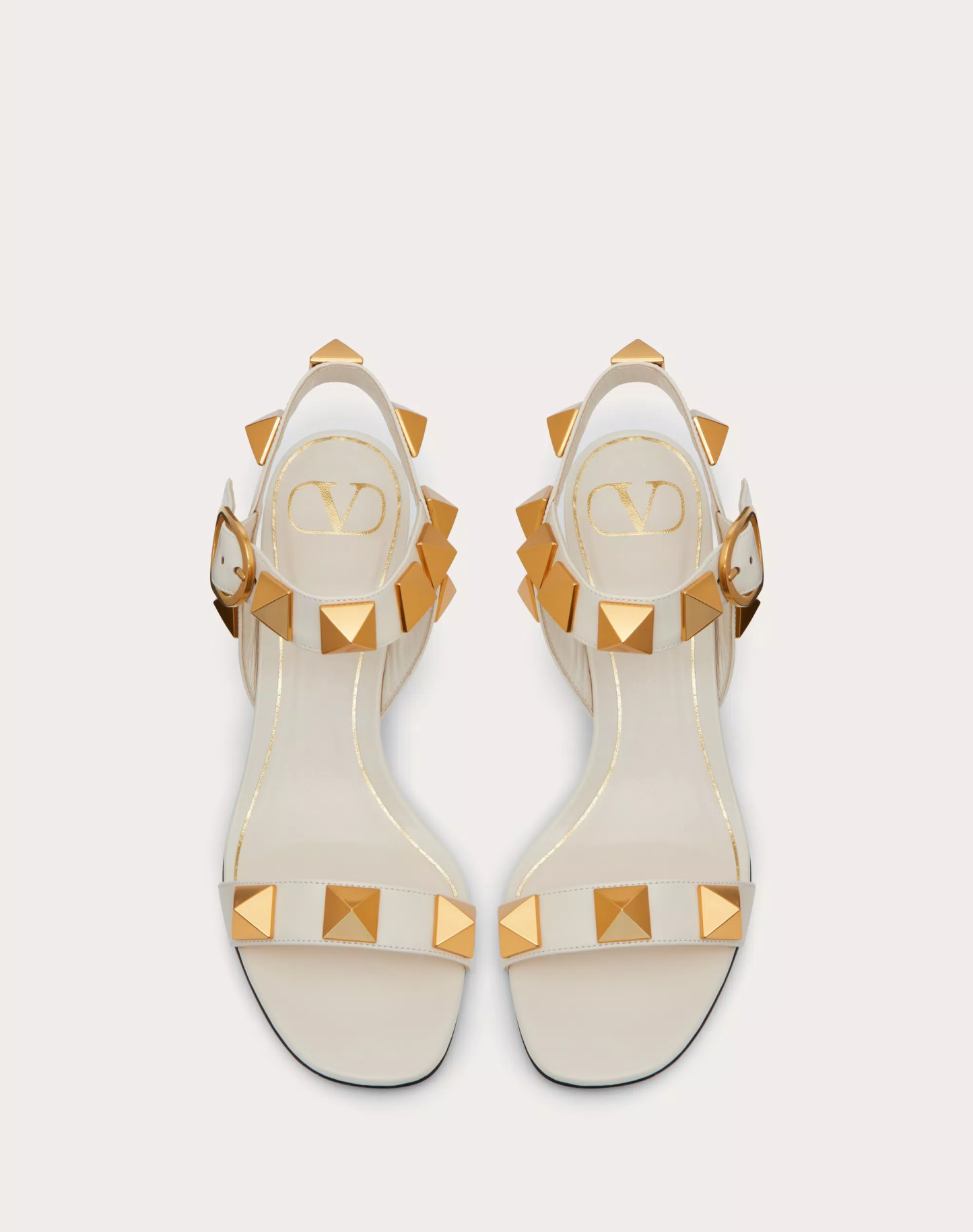 ROMAN STUD CALFSKIN SANDAL 60 MM