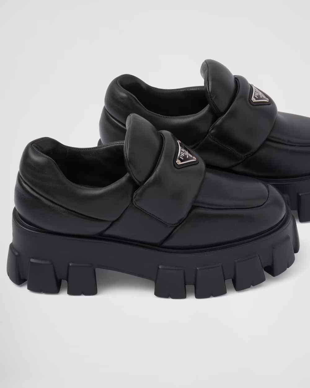 Soft padded nappa leather loafers