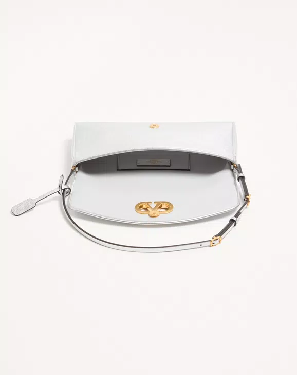 Valentino Garavani DeVain Small Shoulder Bag in Laminated Nappa Leather