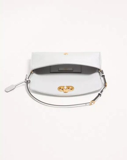 Valentino Garavani DeVain Small Shoulder Bag in Laminated Nappa Leather