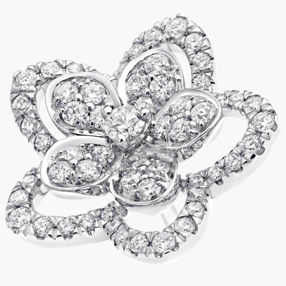 Wild Flower Diamond Stud Earrings