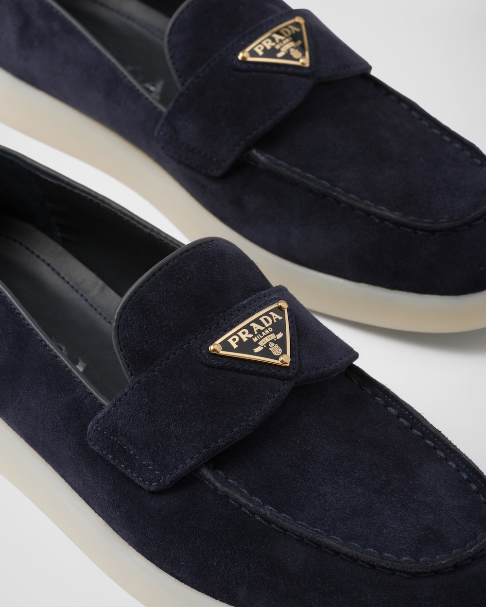 Suede leather loafers