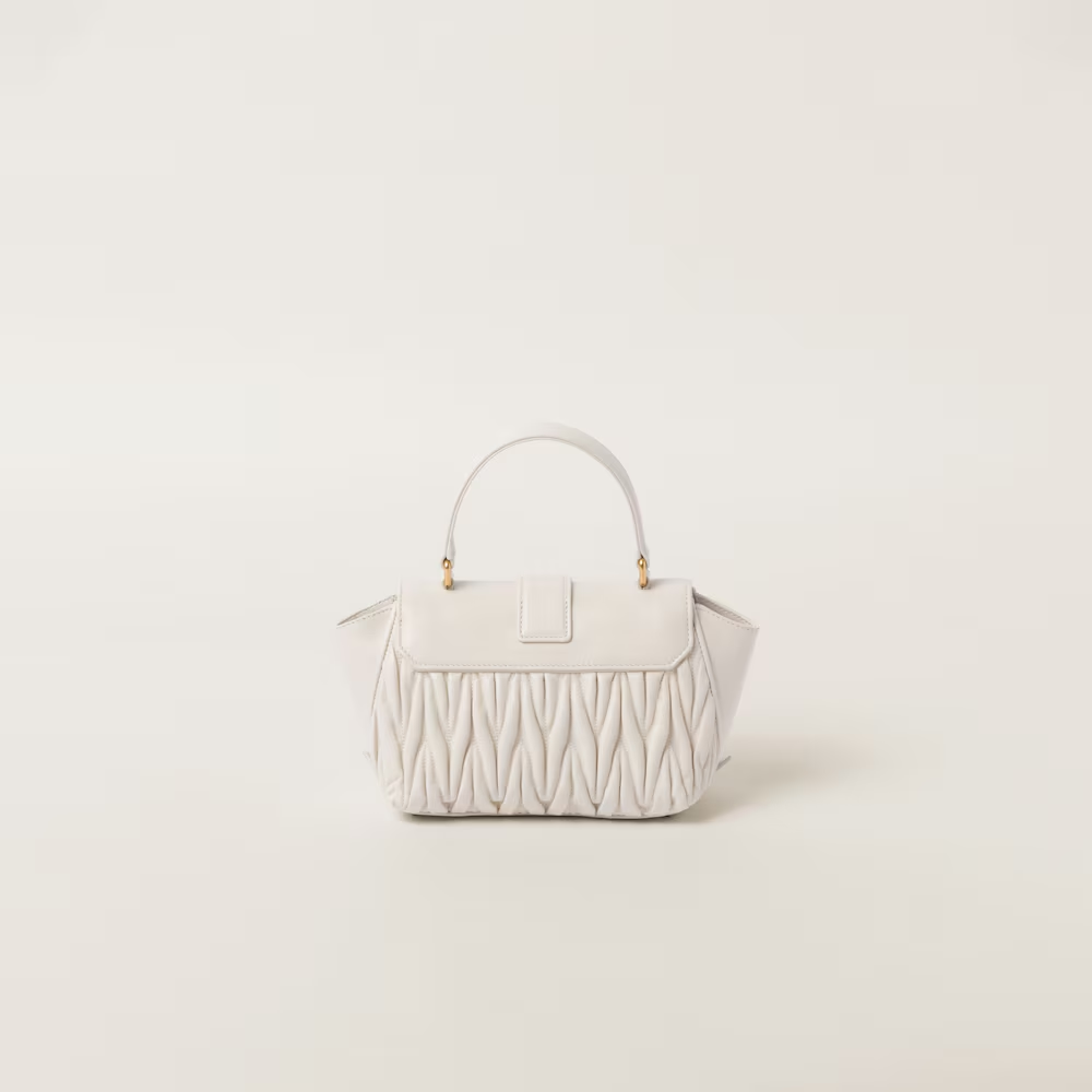 Matelassé nappa leather handbag
