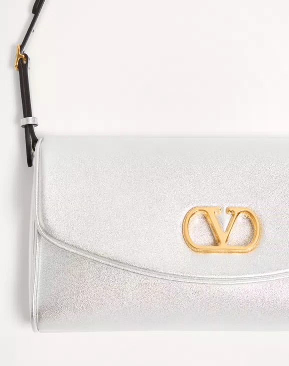 Valentino Garavani DeVain Small Shoulder Bag in Laminated Nappa Leather