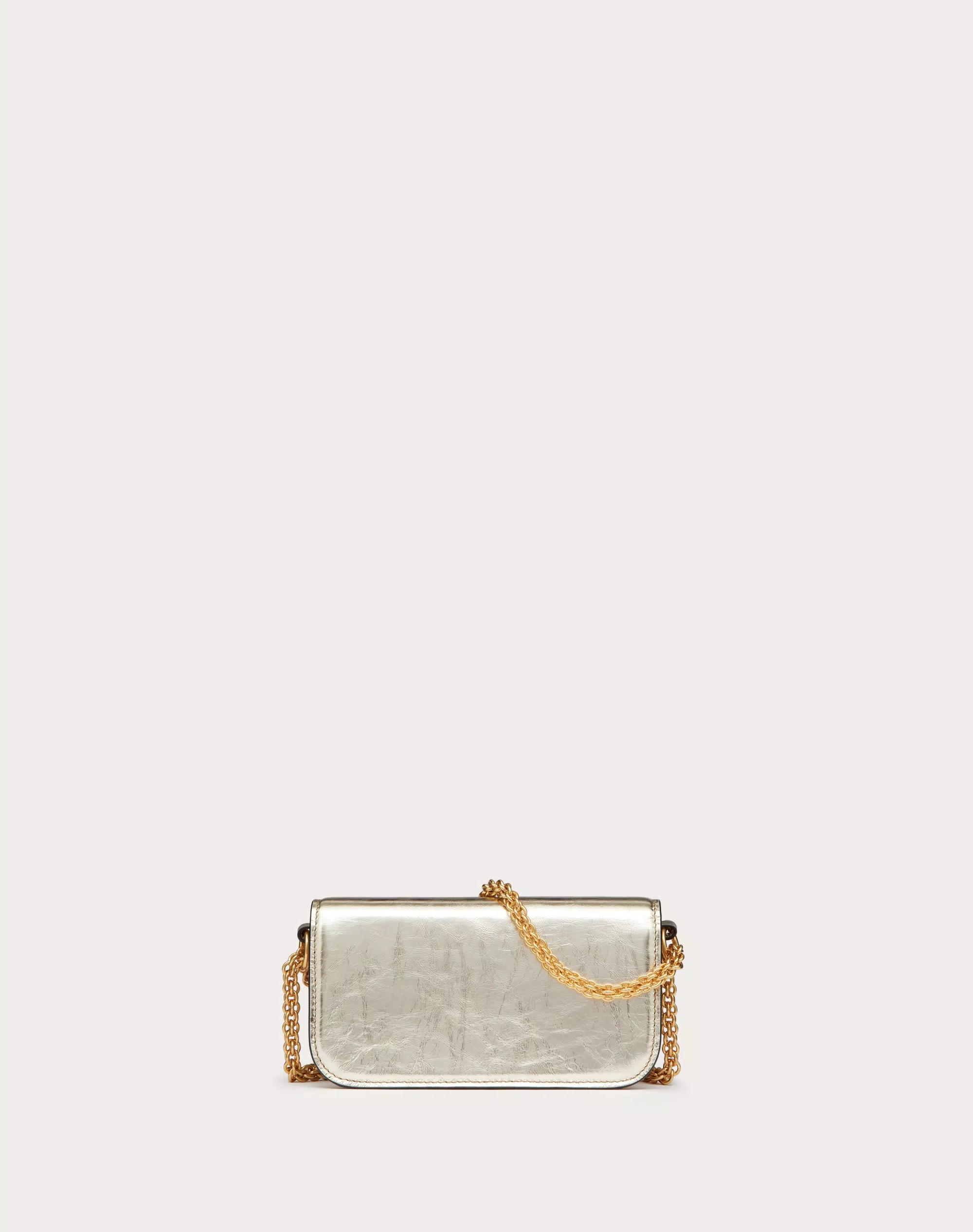 SMALL LOCÒ METALLIC CALFSKIN SHOULDER BAG