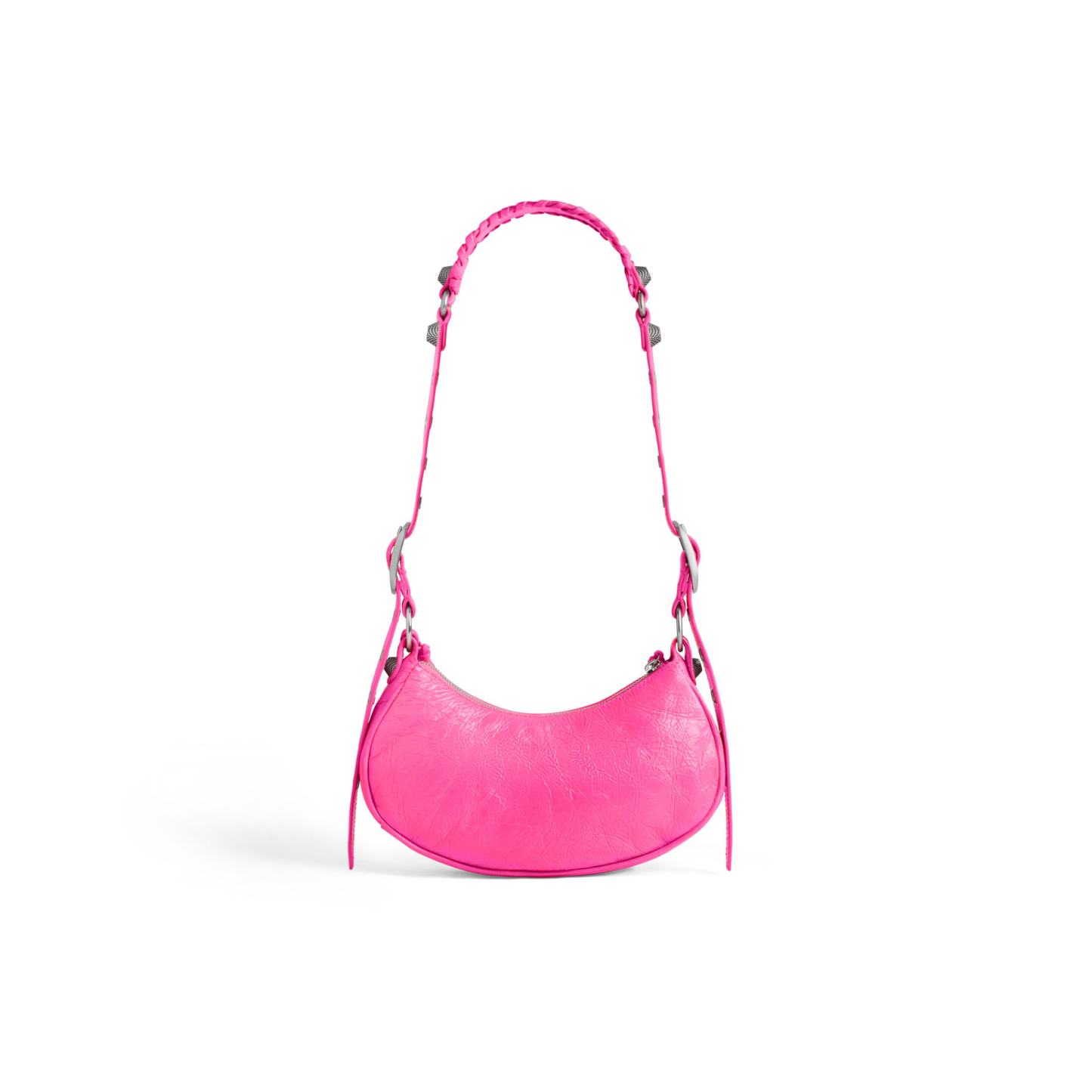 WOMEN'S LE CAGOLE XS SHOULDER BAG IN FLUO PINK