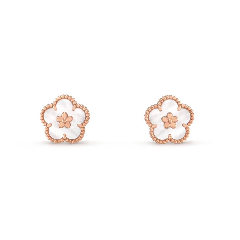 Lucky Spring earrings, plum blossom