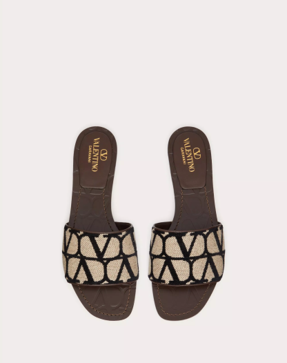 TOILE ICONOGRAPHE SLIDE SANDAL