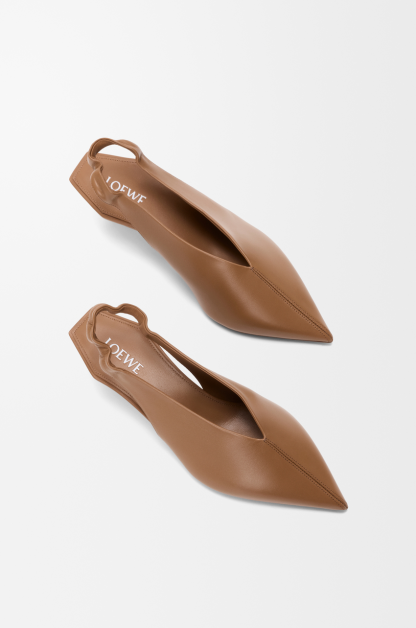Origami Cubic slingback in lambskin