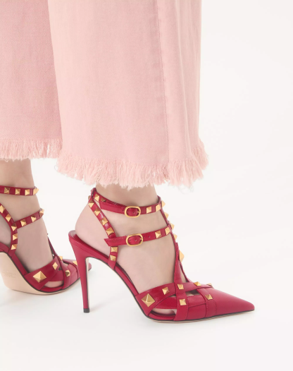 Studdy Kidskin Pumps 100mm